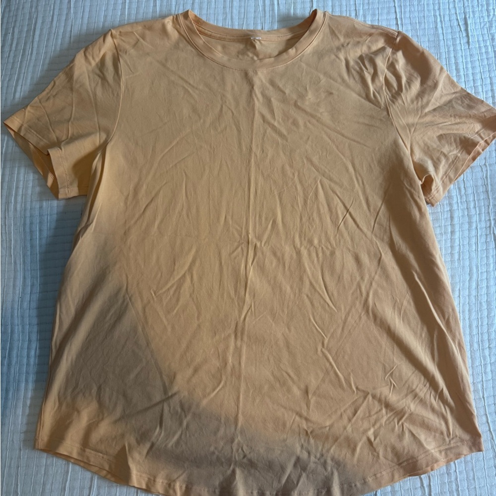 lululemon athletica Orange glow Love Crew Neck Tee